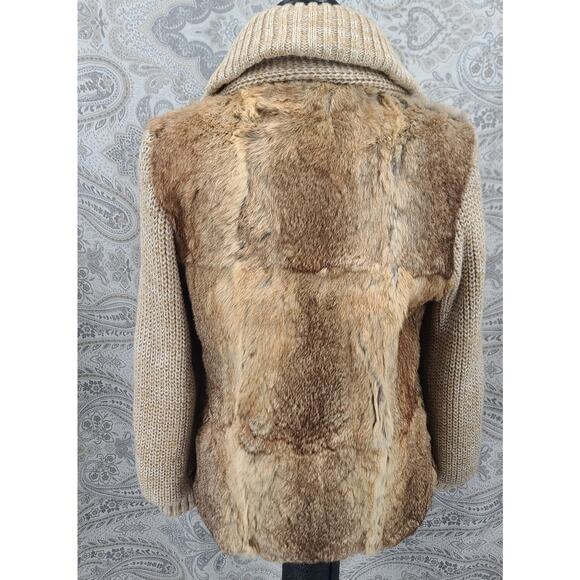 Richard Mann Vintage Fur Crochet knit jacket Boho Luxe Size Small Rare Statement - Picture 2 of 11